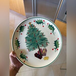 Christmas Holiday Cake Stand Made in Italy F.B. Francesco Breccolini  #22/348